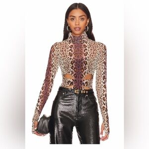 Mesh AFRM leopard bodysuit